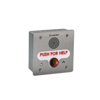 Code Blue IP1501 Single Button Phone Assembly, Push for Help, Stainless-Steel Bezel