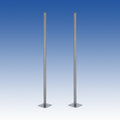 Takex KP-150 Floor Standing Poles with First-Fix Bolt Set, 1.5m, 1-Pair, Galvanised Steel