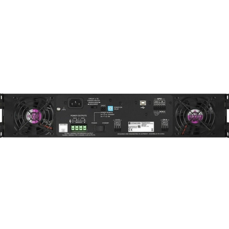 DYNACORD C1800FDI Rackmount 2x950w DSP Install Power Amplifier F.01U.314.187