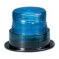Federal Signal LP6 StreamLine Low Profile Mini Strobe, 12-48VDC, Blue