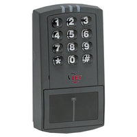 Linear prox.pad Wiegand 125 kHz Door Control Proximity Reader and Keypad, Dark Gray