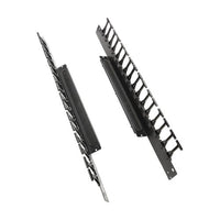 Eaton Tripp Lite SRCABLEVRTS SmartRack Vertical Cable Manager for 42U, 45U and 48U Enclosures, Multiple Short Fingers, Black