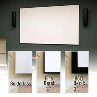 Draper 256012 133" Borderless StyleLine Fixed Projection Screen, HDTV, Matt White XT1000VB