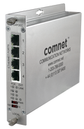 ComNet CLLFE4POEC Ethernet Extender over Coax, Local, at PoE Passthrough Supported, 4-Channel