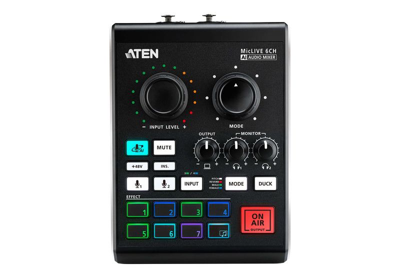 Mac File Question Mark ATEN UC8000 MicLIVE 6-channel AI Audio Mixer – Silarius
