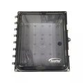 AccelTex ATS-00299 16x14x8 Nonconfigured Polycarbonate Enclosure with Clear Door & Key Lock