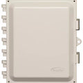 AccelTex ATS-00053 10x8x4 Polycarbonate Enclosure with Solid Door, Latch Lock and No Holes
