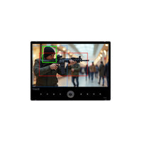ViewZ VZ-PVM-A2B3N 23.6" AI Public View Surveillance Monitor with 2MP Camera, Black