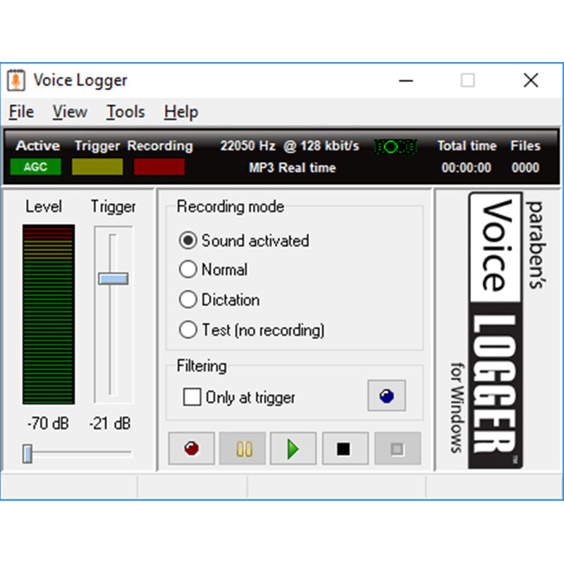 PBN-TECH PBN-VL4W Voicelogger Remote Audio Monitoring Software