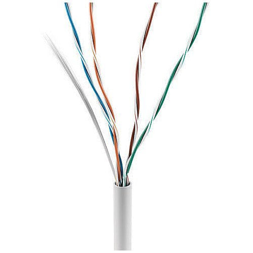ADI PRO 0E-CAT5PWH CAT5e Plenum Cable, 24/4 Solid BC, U, UTP, CMP/FT6, 1000' (304.8m) Pull Box, White