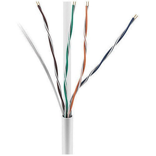 ADI PRO 0E-CAT6PWH CAT6 Plenum Cable, 23/4 Solid BC, Unshielded, UTP, CMP/FT6, 1000' (304.8m) Reel in Box, White