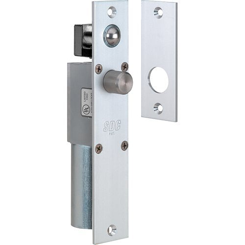 SDC 1091AIV Spacesaver 1091 Series Right Angle Electric Bolt Lock, Narrow Mortise, Failsafe for 1-3/4" Frame, Dull Aluminum