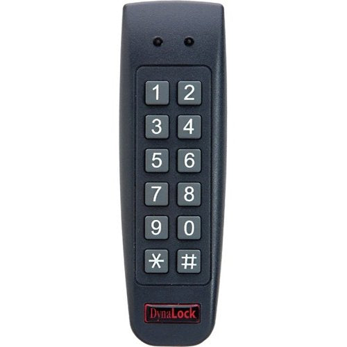 Dynalock 7450 7400 Series Stand Along Digital Keypad, Mullion, 2x6 Matrix Keypad, Black