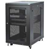StarTech.com RK1833BKM 18U 19" Server Rack Cabinet 4 Post 2-30" Deep/Locking /Casters