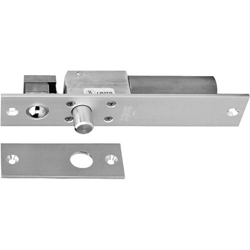 SDC 1091AIWDY Spacesaver 1091 Series Right Angle Electric Bolt Lock, Narrow Mortise, Failsafe for 1-3/4" Frame, Wood Applications, Dull Black