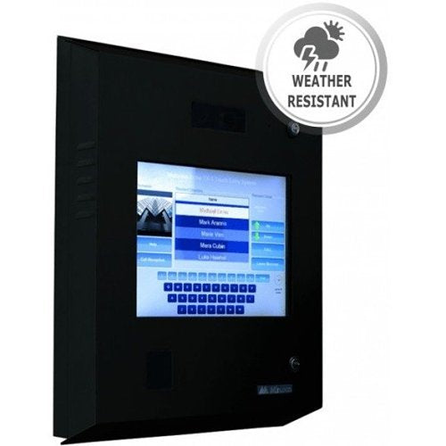 Mircom TX3-TOUCH-S15B-WR 15" Surface Mount Voice Entry Panel with Touch Screen, Weather Resistant, Black