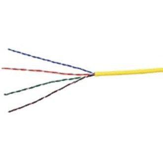 ADI PRO 0E-CAT5RYW CAT5e Riser Cable, 24/4 Solid BC, U, UTP, CMR/FT4, Sunlight Resistant, 1000' (304.8) Pull Box, Yellow