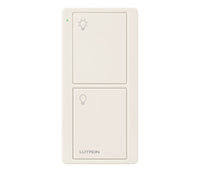 Lutron PJ2-2B-TBI-L01 Pico 2-Button Light Remote - (Biscuit | Satin)