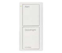 Lutron PJ2-2B-TSW-P02 Pico 2-Button Bedside Keypad - (Snow | Satin)