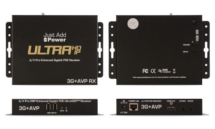 JUST ADD POWER VBS-HDIP-518AVP 3G+AVP RECEIVER