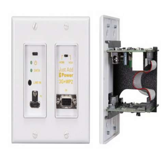 JUST ADD POWER VBS-HDIP-717 WP2 3G+WP4 WALL PLATE TRANSMITTER