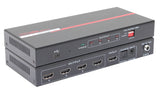 Hall SP-HD-4C 1x4 HDMI Distribution Amplifier, 4K 60Hz 4:4:4, HDCP 2.2, Audio Out, Scaler