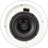 QSC AC-C6T AcousticCoverage Series 6" 2-Way 30W Ceiling Loudspeaker (Pair, White) ACC6T