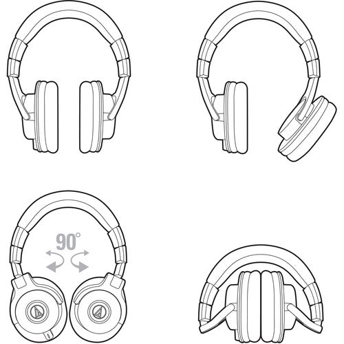 Audio-Technica ATH-M40X Professional Studio Monitor Headphones