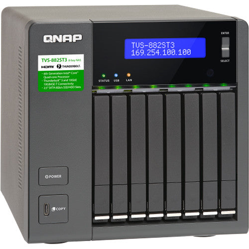 QNAP TVS-882ST3-I7-16G-US TVS-882ST3 8-Bay NAS Enclosure