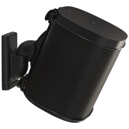 Sanus WSWM21-B1 Sonos Play 1 & Play 3 Wireless Speaker Wall Mounts Black- Single