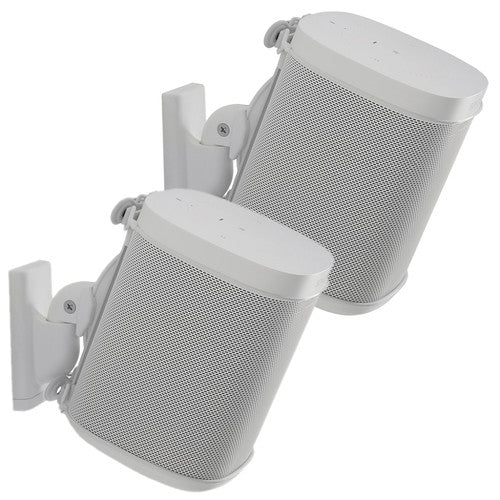 Sanus WSWM22-W1 Sonos Play 1 & Play 3 Wireless Speaker Wall Mounts White- Pair