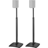 Sanus WSSA2-B1 Sonos Play 1 & Play 3 Adjustable Wireless Speaker Stands Black- Pair