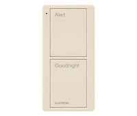 Lutron PJ2-2B-GLA-P02 Pico 2-Button Bedside Keypad - (Light Almond | Gloss)