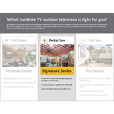 SunBriteTV SB-S2-43-4K-SL Signature 2 Series 4K Ultra HD Partial Sun Outdoor TV - 43" (Silver)