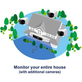 Panasonic KX-HN7002W HomeHawk Outdoor Wireless Smart Home Security 2 Camera Kit
