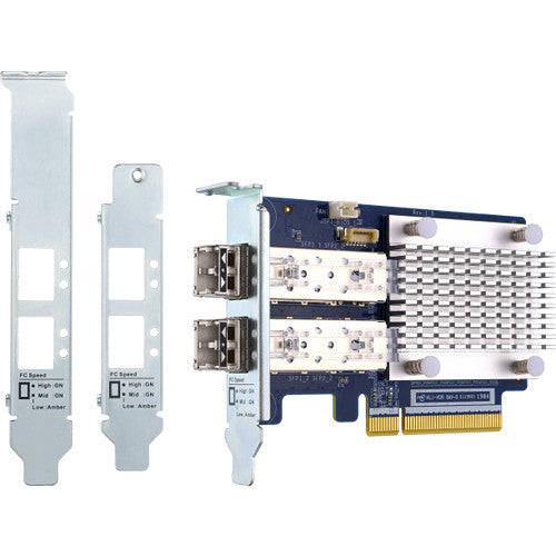 QNAP QXP-16G2FC Dual-Port 16Gb SFP+ Fiber PCIe Expansion Card