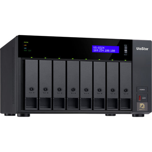QNAP VS-8348-US 8 Bay NVR, 48CH (Max Channels 48), VMS Built-In, IP Surveillance, HDMI Output For Local Display