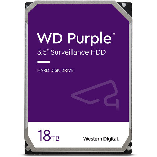 IN STOCK! WD Purple 18TB WD180PURZ 7200 rpm SATA III 3.5" Internal Surveillance Hard Drive (OEM)
