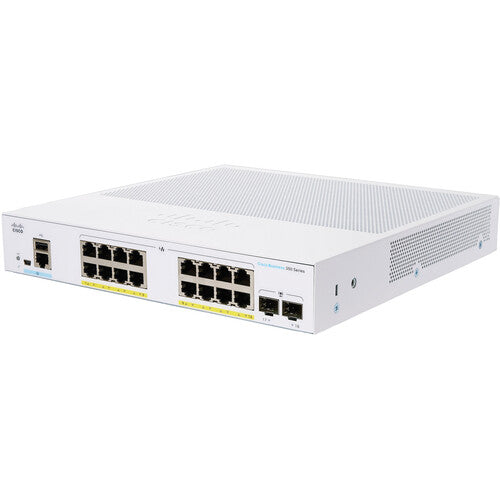 Cisco CBS350-16P-E-2G 16-Port Gigabit PoE+ Compliant Managed Switch with SFP (120W)