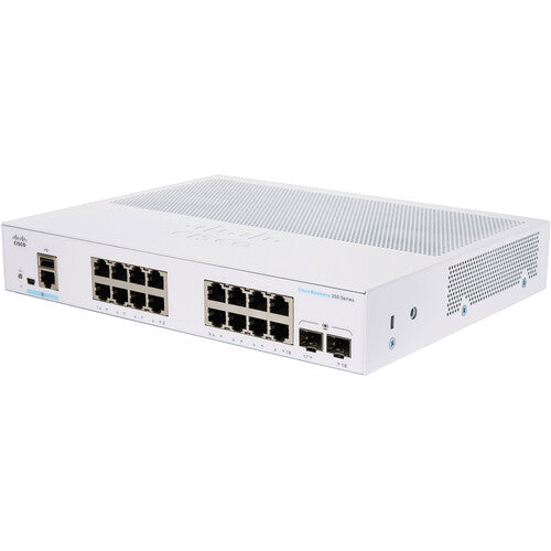Cisco CBS350-16T-E-2G 16-Port Gigabit Managed Switch with SFP