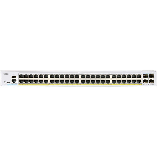 Cisco CBS250-48PP-4G 48-Port Gigabit Ethernet PoE+ Compliant Smart Switch with SFP