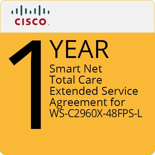 Cisco Smart Net Total Care Service for WS-C2960X-48FPS-L Catalyst 2960-X Switch (1-Year)