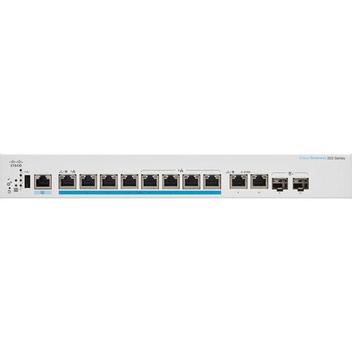 Cisco CBS350-8MP-2X 8-Port 2.5G PoE+ Compliant Managed Network Switch with 10G SFP+/RJ45 Combo Ports (240W)