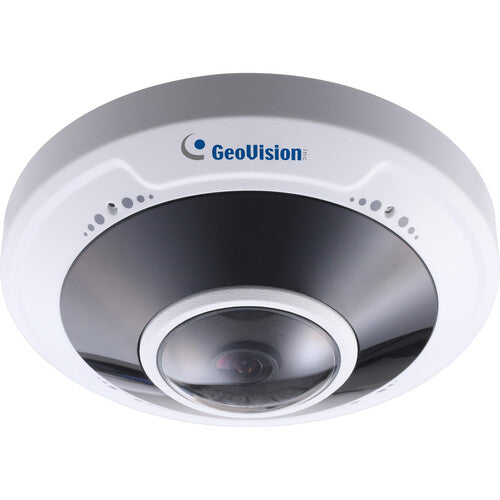 GeoVision GV-FER5702 5MP H.265 Night Vision Outdoor Fisheye IP Security Camera, 1.4mm Lens