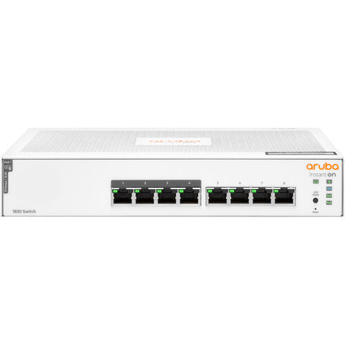 Aruba Instant On JL811A#ABA 1830 JL811A 8-Port Gigabit PoE+ Compliant Managed Network Switch