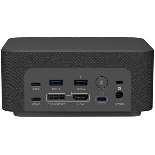 Logitech 986-000025 Logi Dock All-In-One Docking Station with Meeting Controls and Speakerphone, UC, Graphite