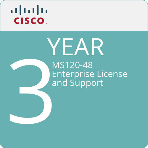 Cisco MS120-48FP Access Switch with 3-Year Enterprise License and Support