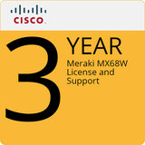 Cisco Meraki MX68W Router/Security Appliance with 3-Year Advanced Security License and Support