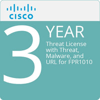 Cisco L-FPR1010T-TMC-3Y 3-Year Threat License with Threat, Malware, and URL for FPR1010