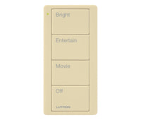 Lutron PJ2-4B-GIV-P01 Pico 4-Button Family Room Keypad - (Ivory | Gloss)